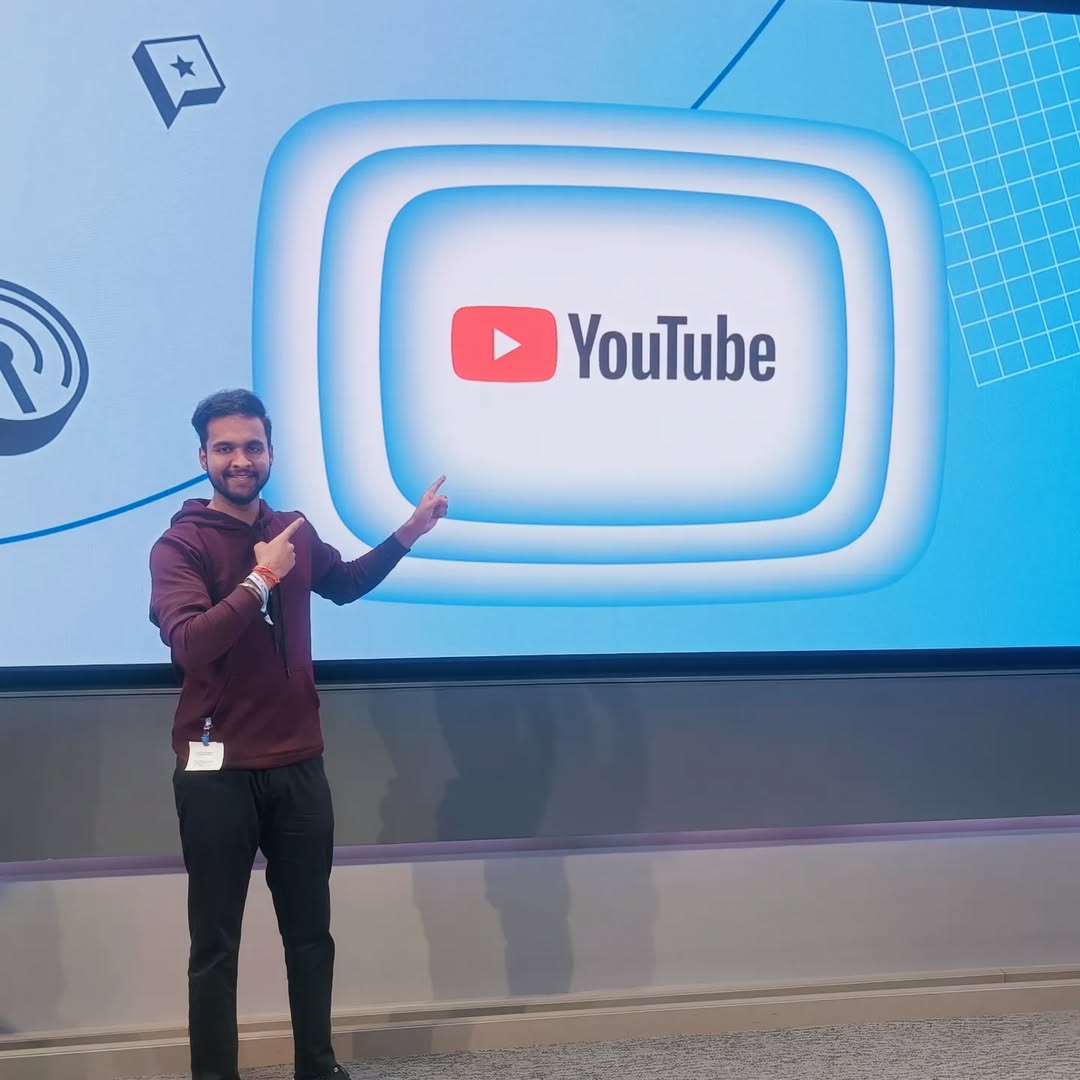 Saksham Tyagi at Youtube event